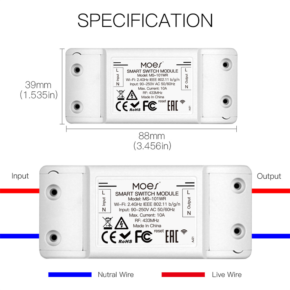 RF433Mhz+Wifi Wireless Remote Control Smart Switch02